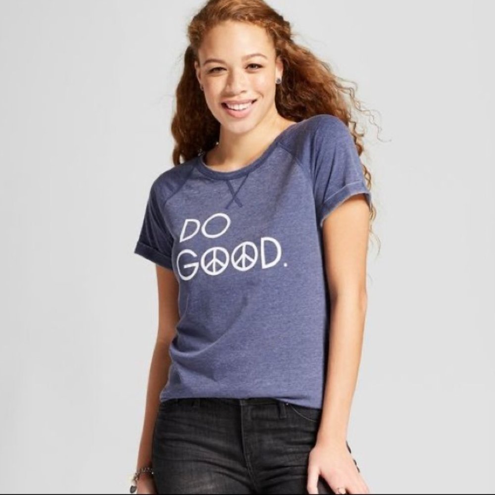 Grayson Threads XS Blue Burnout Do Good T-Shirt